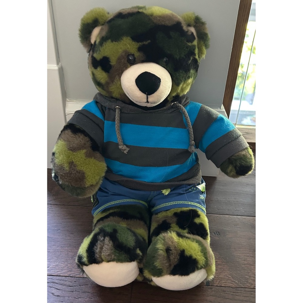 Build-a-bear‎ camo bear shorts outfit